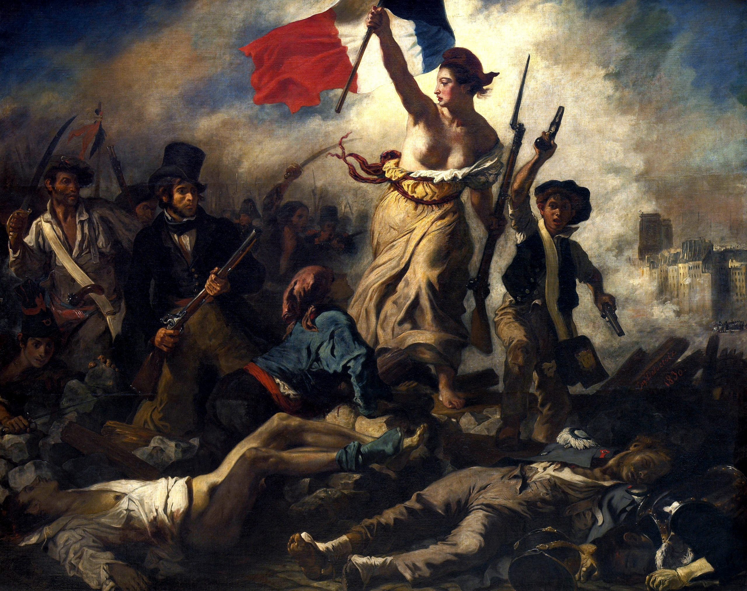 4. La libertad guiando al pueblo. Delacroix